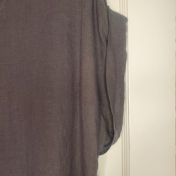 Pure Venice by Eternelle Linen Top – Size L – Dark Grey - Picture 3 of 6